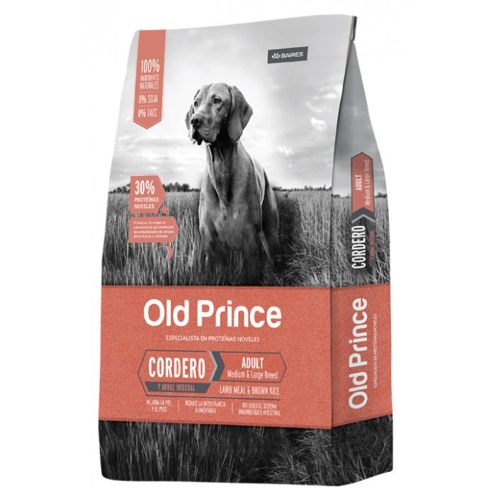 OLD PRINCE CORDERO Y ARROZ ADULTOS MEDIUM & LARGE X 3 KG