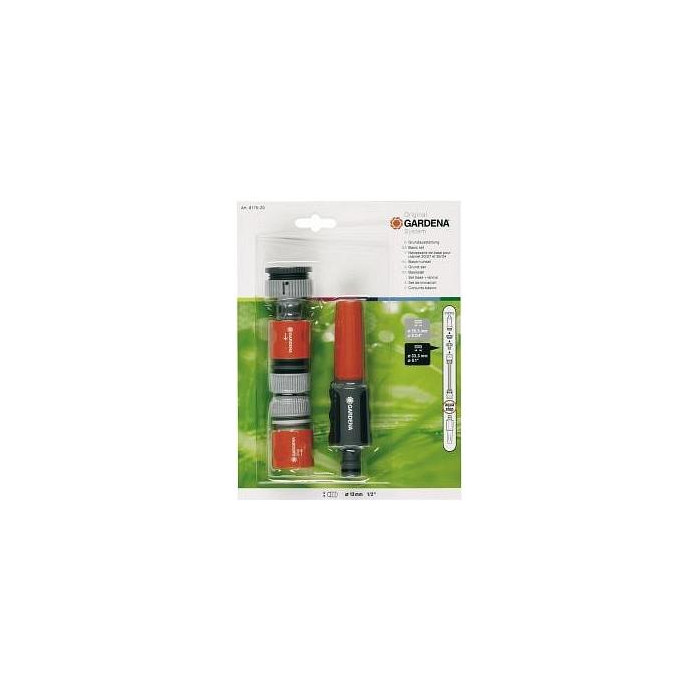 CONJUNTO BASICO LANZA DE RIEGO -GARDENA- 18291-20 CON ACOPLES
