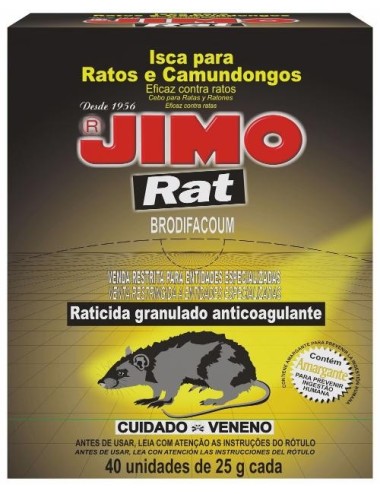 JIMO RAT X 1 KILO (40 SOBRES X 25 GRAMOS)
