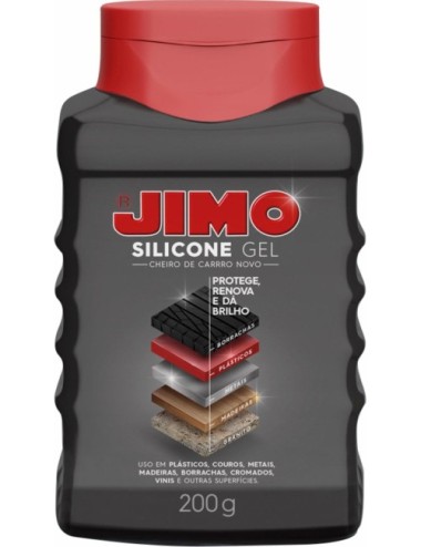 JIMO SILICONA CARRO NUEVO GEL X 200 GRAMOS (NEGRO)