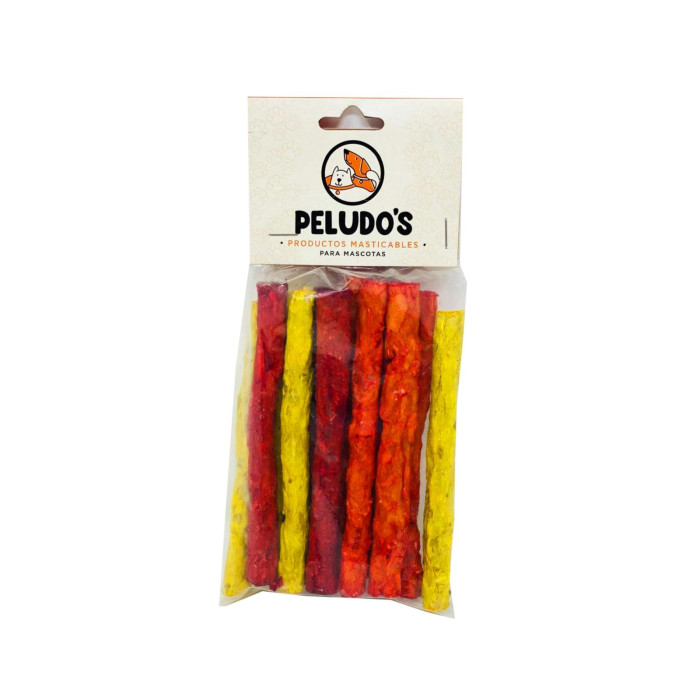 HUESO COMESTIBLE PALITOS DE COLORES X 12 UNIDADES