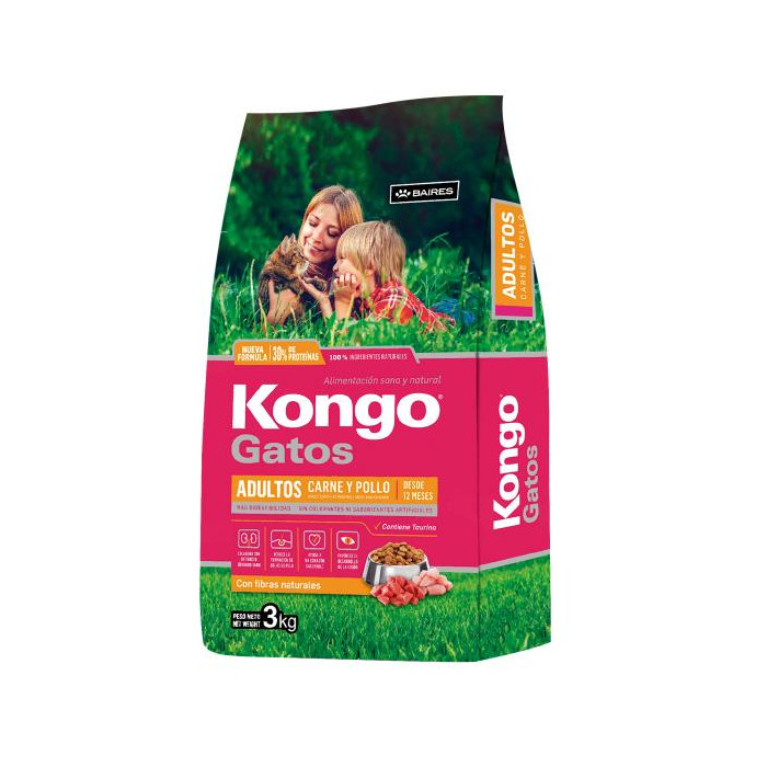 KONGO GATOS CARNE & POLLO X 1 KG